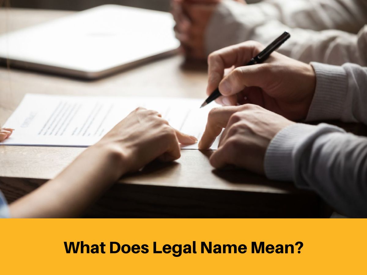 Was bedeutet rechtlicher Name?