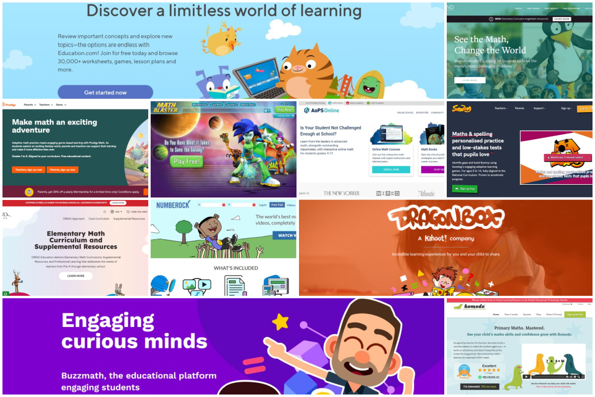 50 najboljih matematičkih web stranica za djecu