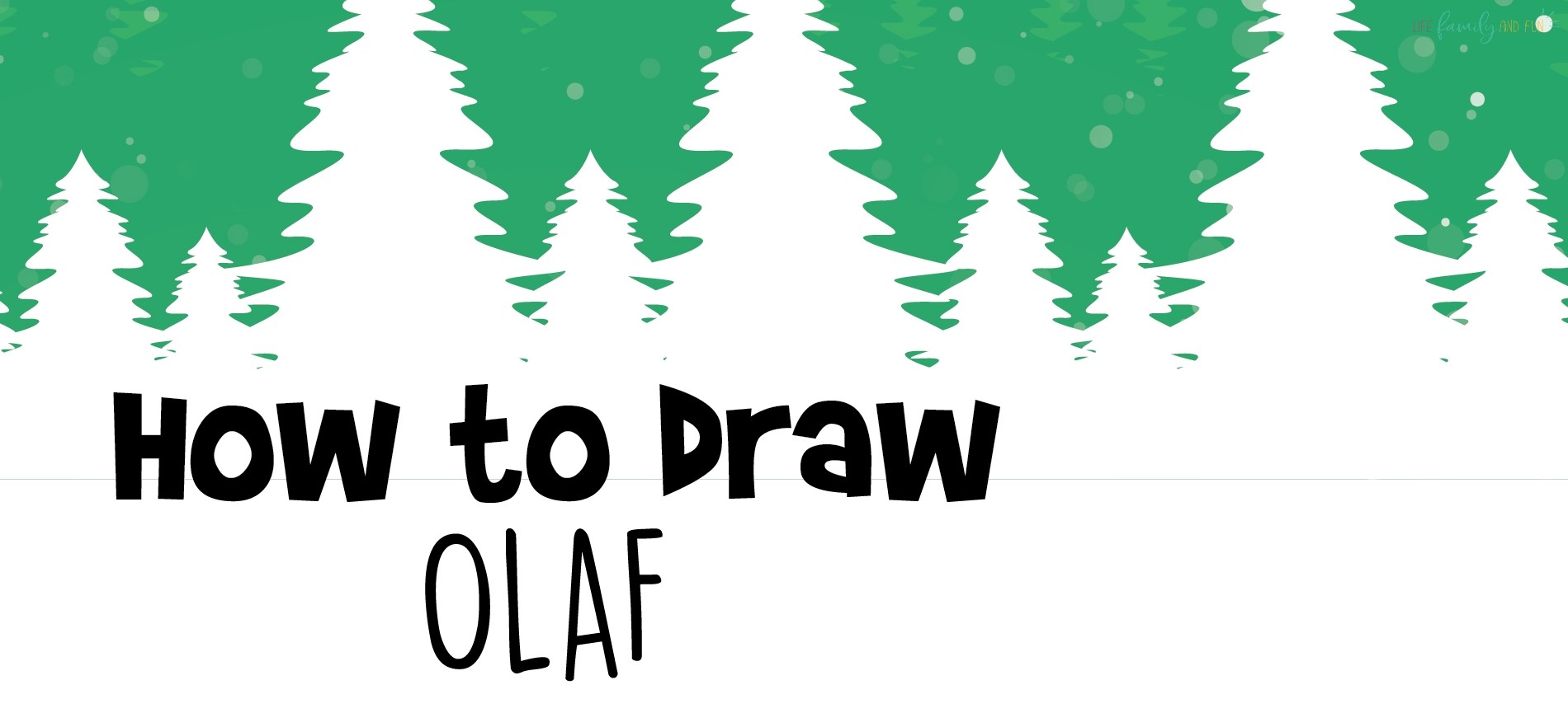Jednostavan vodič za crtanje Olafa